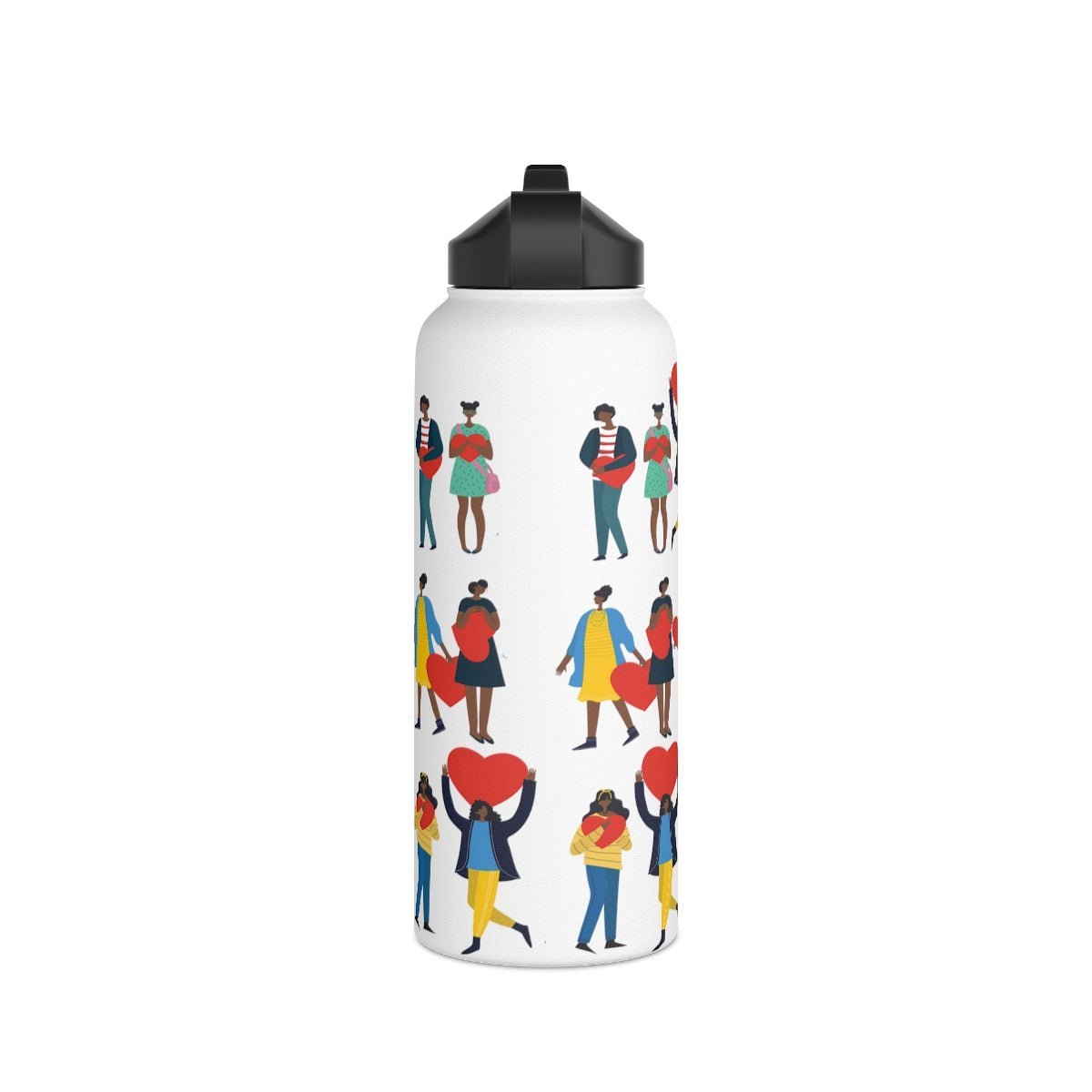 Black Love 32oz Water Bottle - The Trini Gee