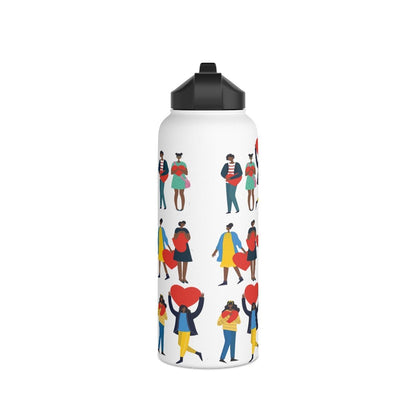 Black Love 32oz Water Bottle - The Trini Gee
