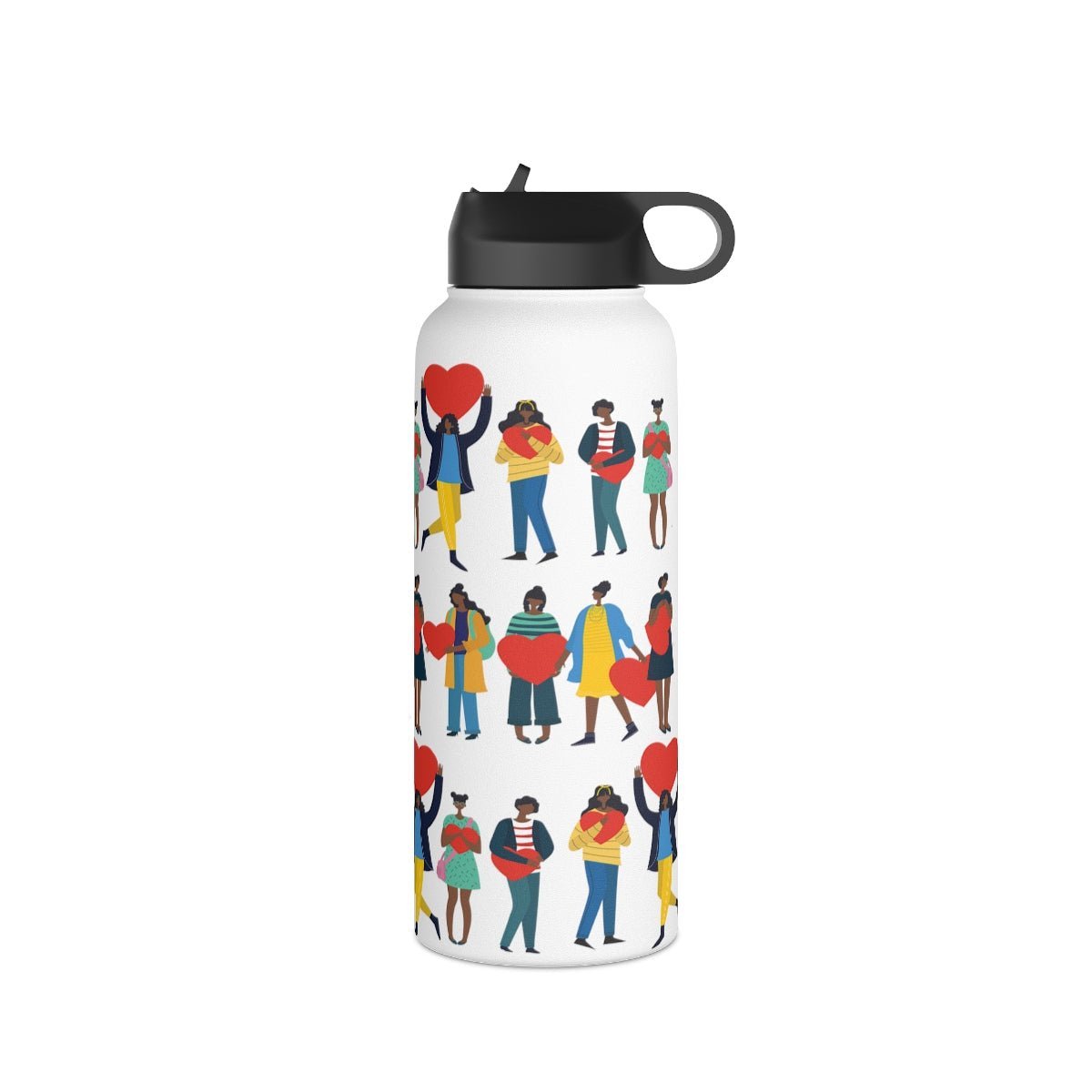 Black Love 32oz Water Bottle - The Trini Gee