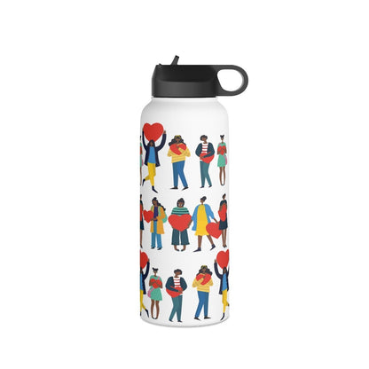 Black Love 32oz Water Bottle - The Trini Gee