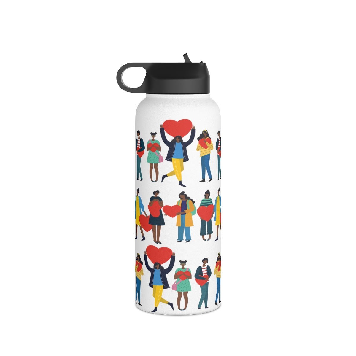 Black Love 32oz Water Bottle - The Trini Gee
