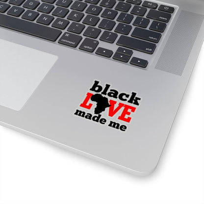 Black Love Made Me Kiss-Cut Stickers - The Trini Gee