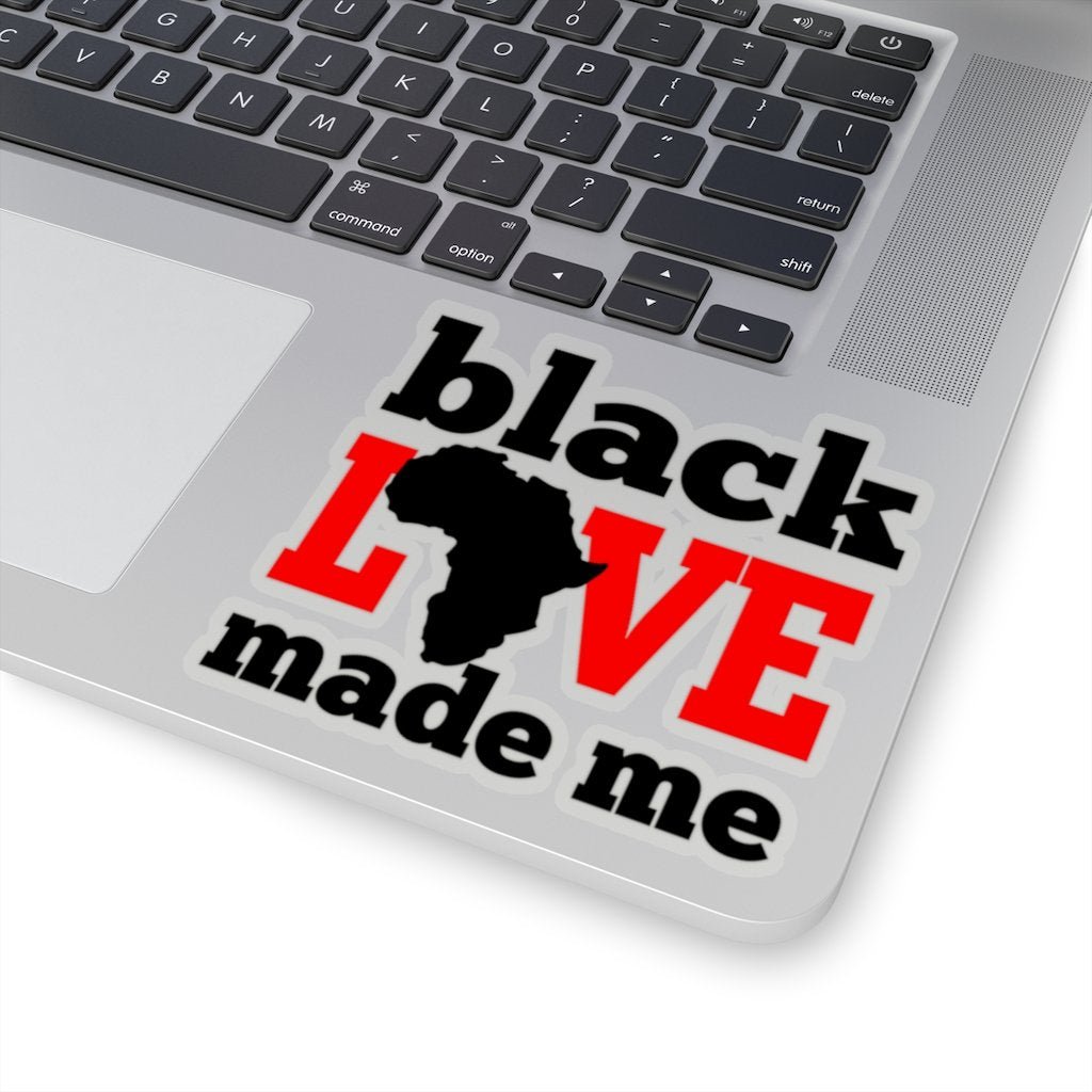 Black Love Made Me Kiss-Cut Stickers - The Trini Gee