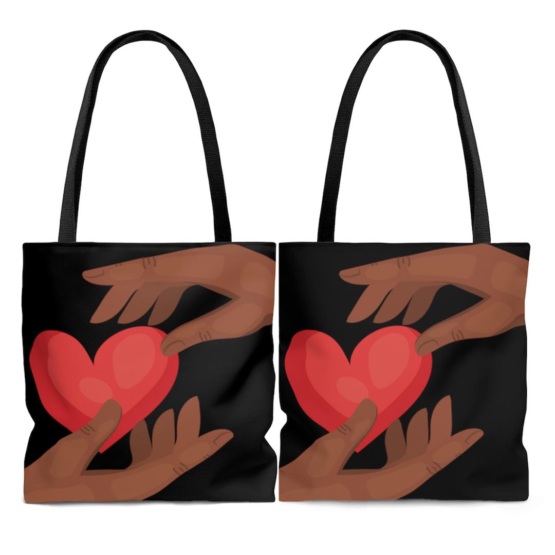 Black Love Tote Bag - The Trini Gee