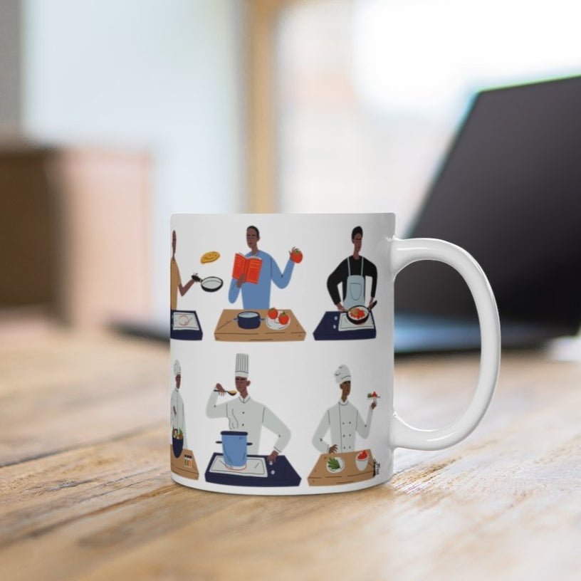 Black Male Chefs Mug - The Trini Gee