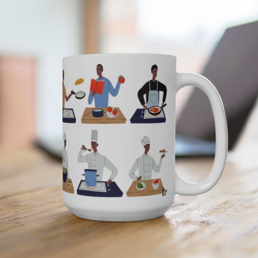 Black Male Chefs Mug - The Trini Gee