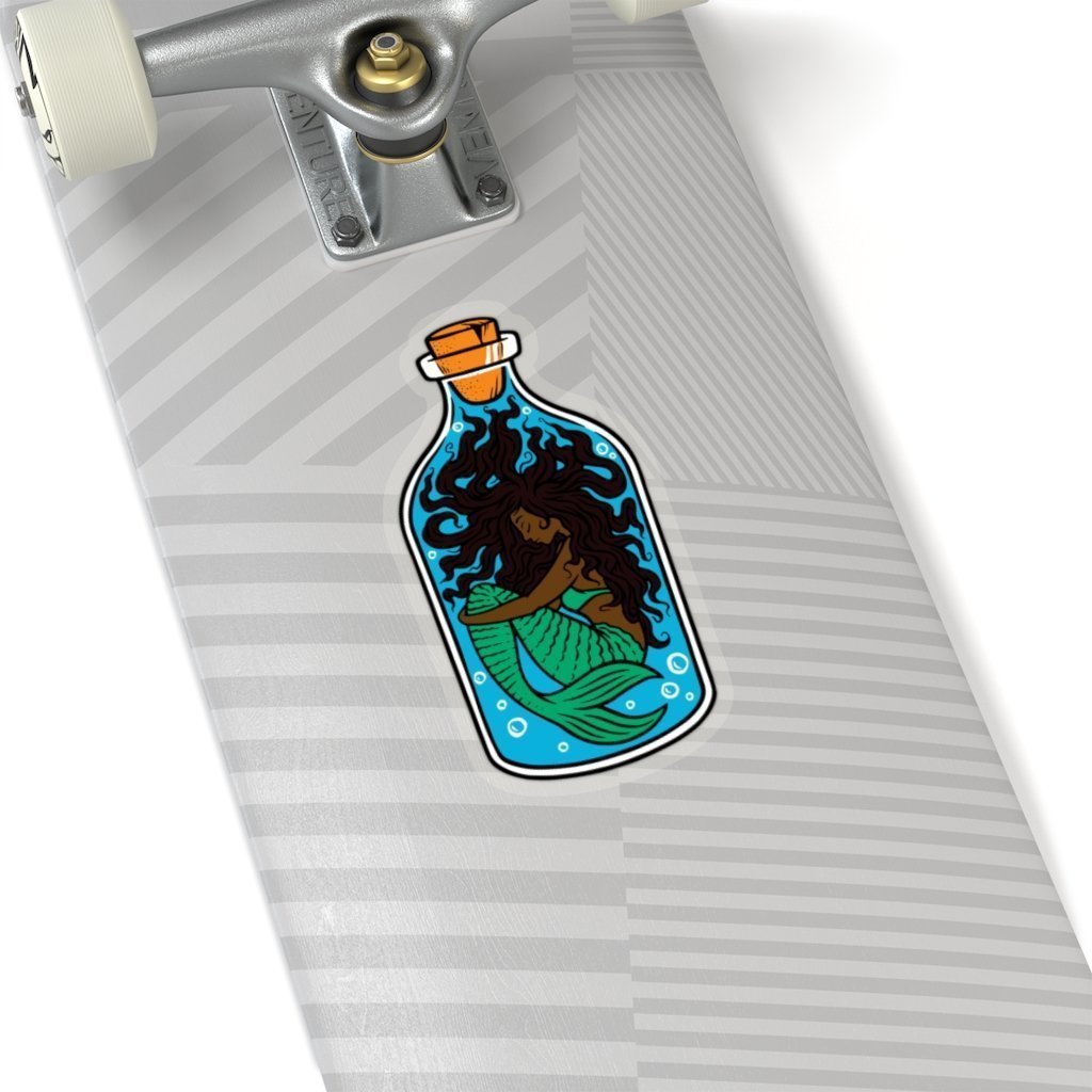 Black Mermaid Sticker - The Trini Gee