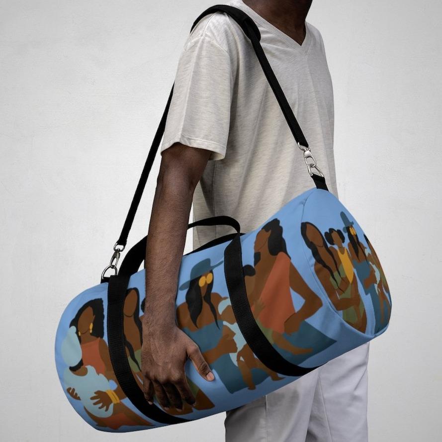 Black Motherhood Duffel Bag - The Trini Gee