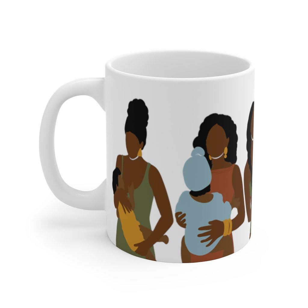 Black Motherhood Mug - The Trini Gee