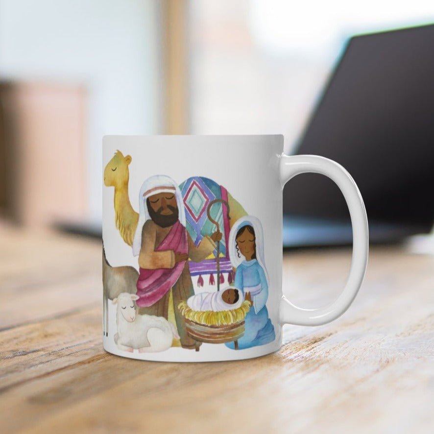 Black Nativity Scene Mug - The Trini Gee