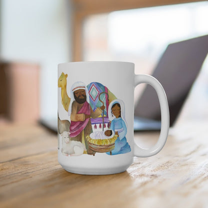 Black Nativity Scene Mug - The Trini Gee