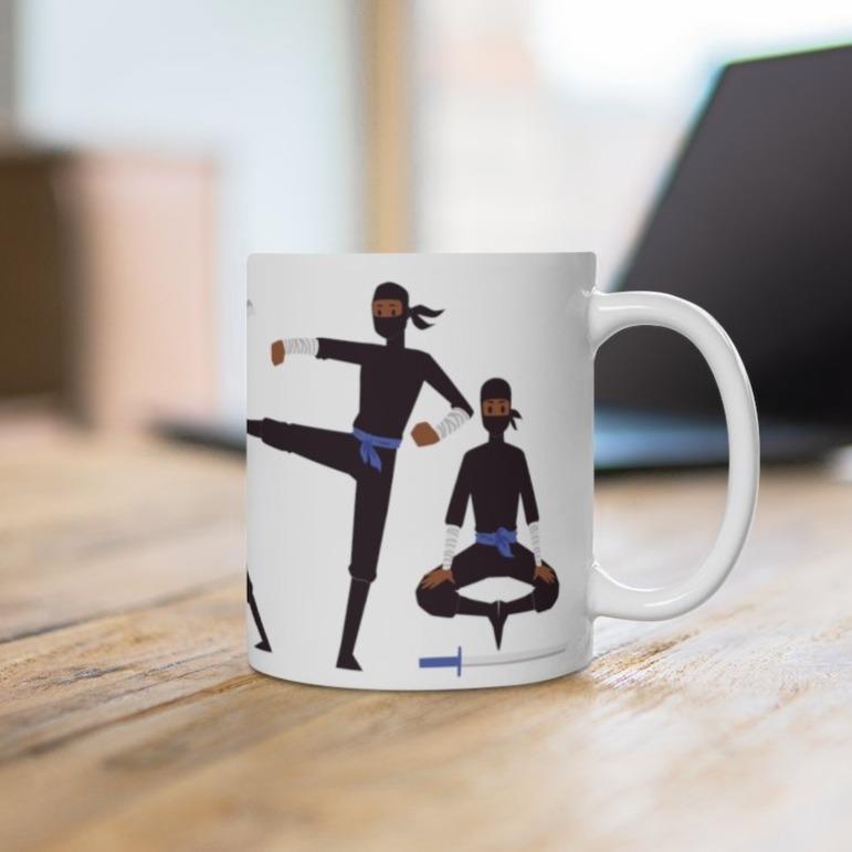 Black Ninja Mug - The Trini Gee