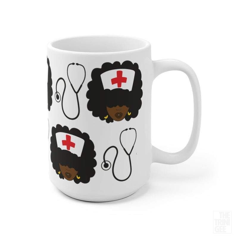 Black Nurses Mug - The Trini Gee