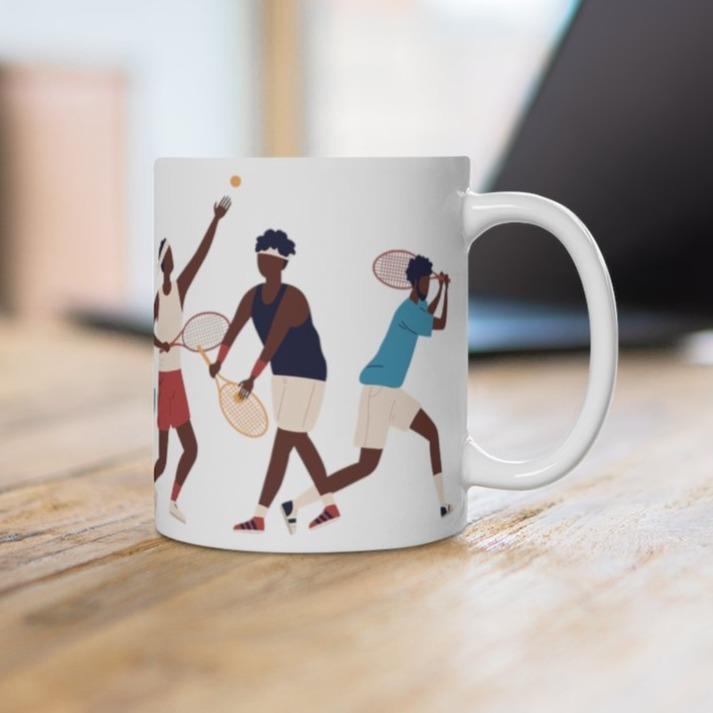 Black People Tennis Mug - The Trini Gee