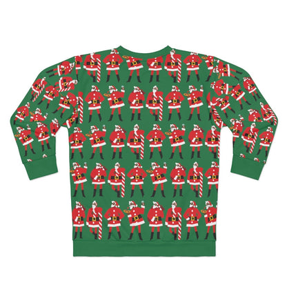 Black Santa AOP Sweatshirt - The Trini Gee