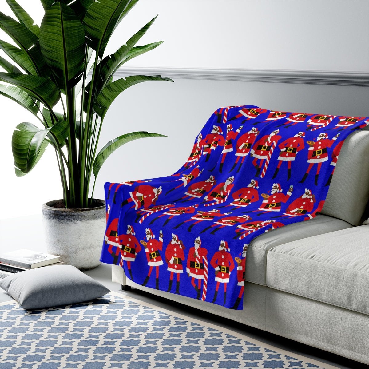 Black Santa Blanket - The Trini Gee
