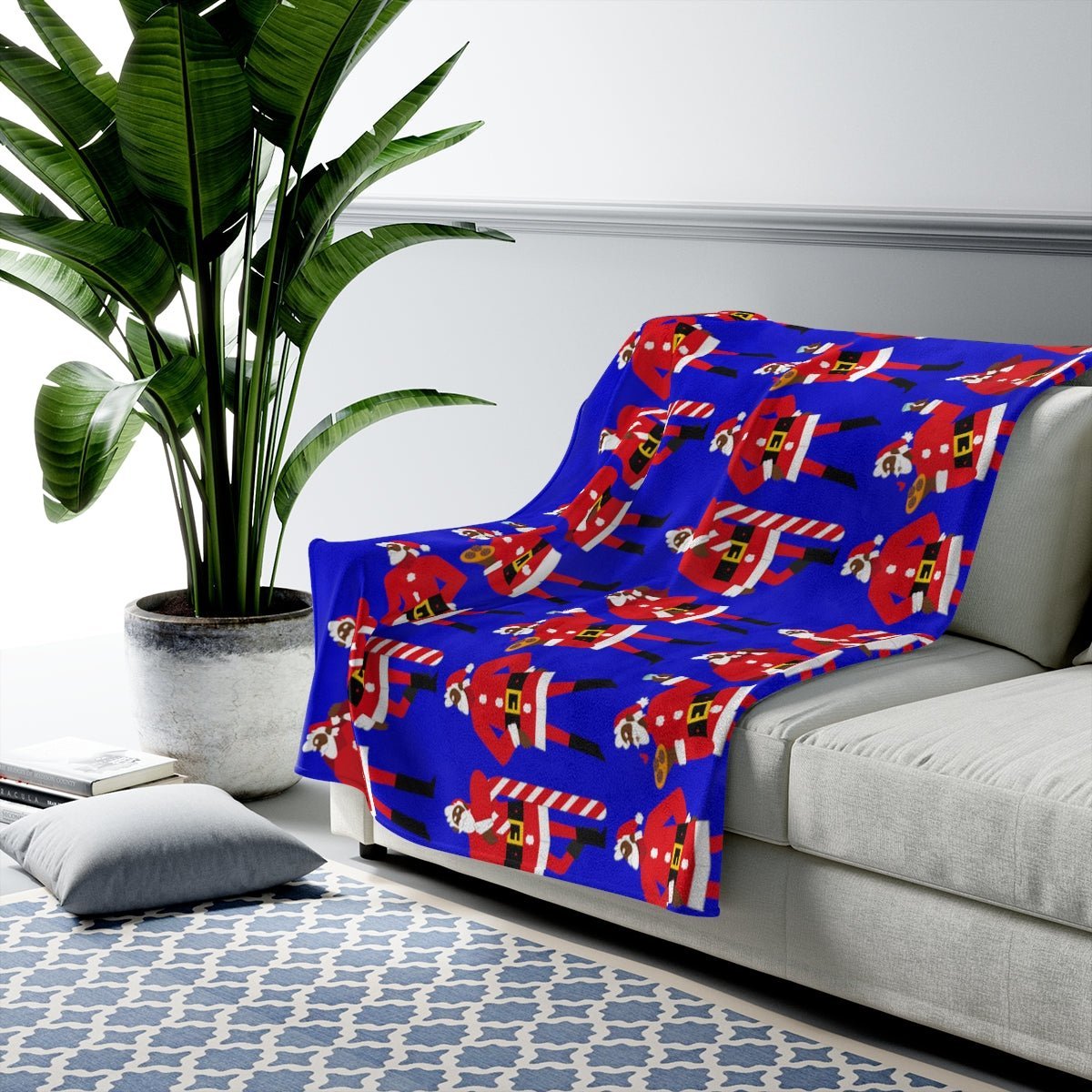 Black Santa Blanket - The Trini Gee