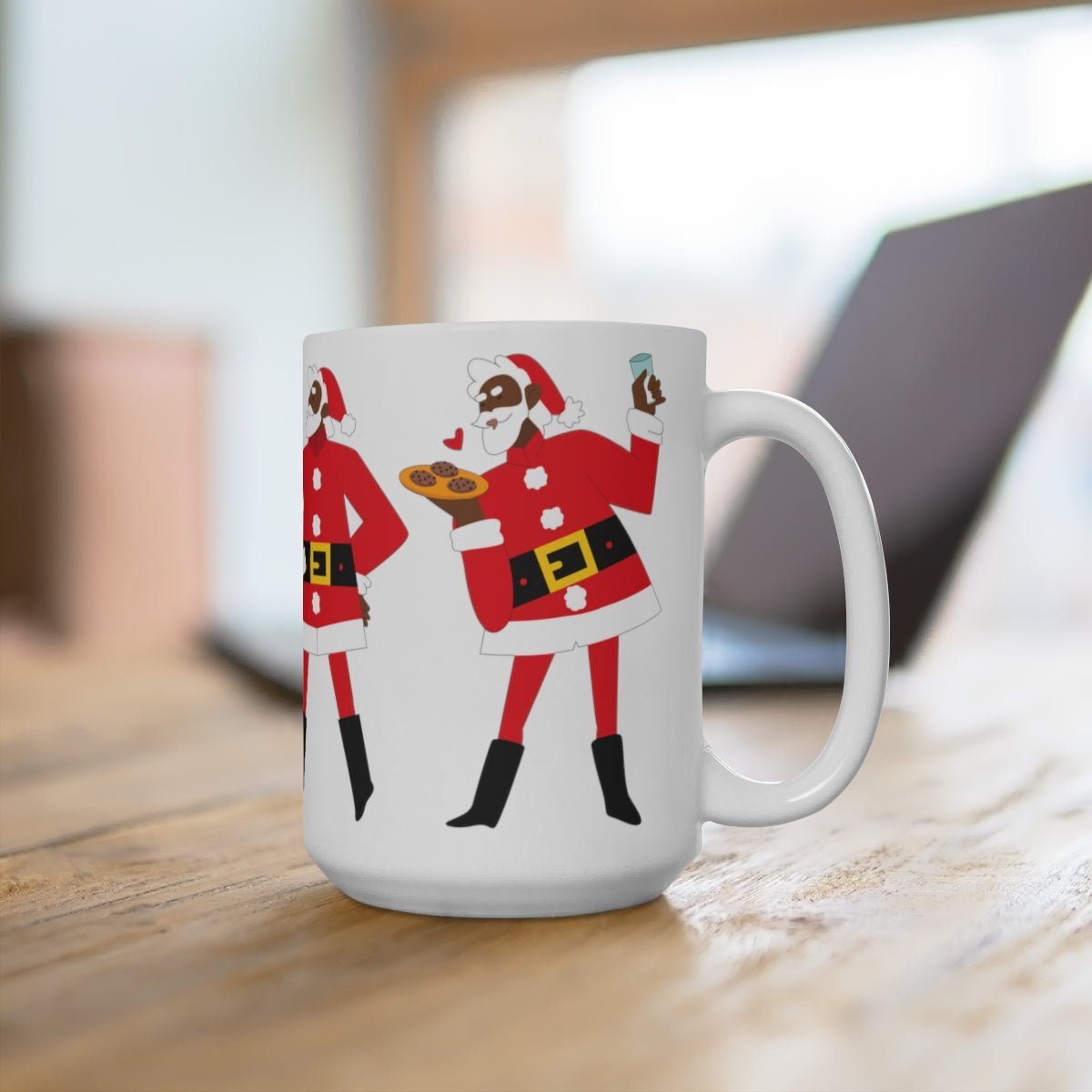 Black Santa Mug - The Trini Gee