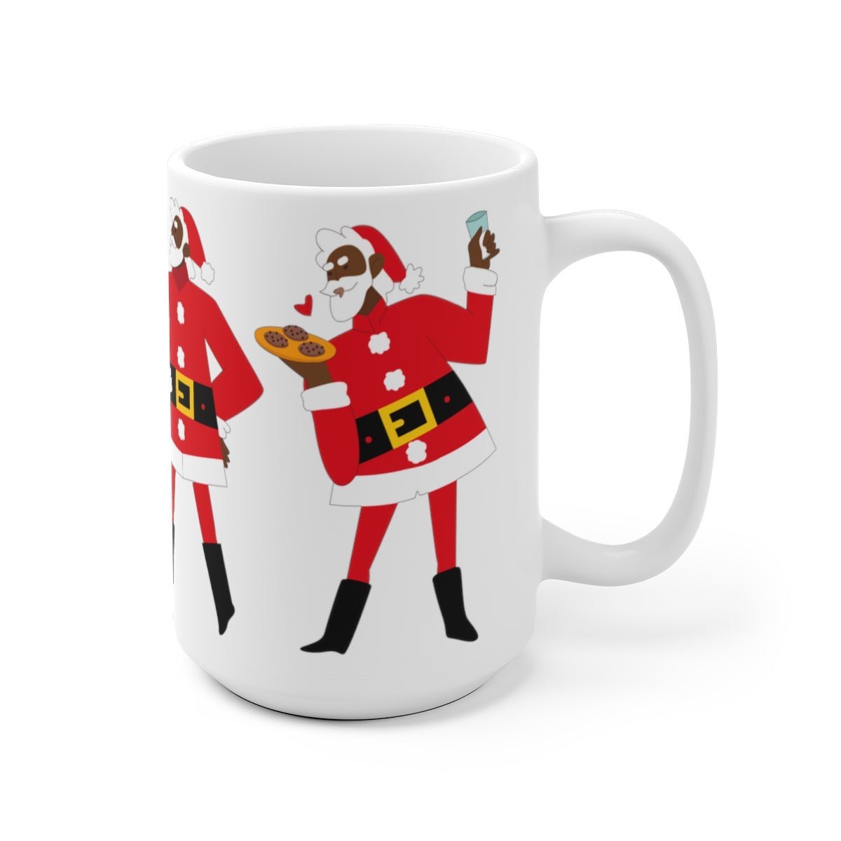 Black Santa Mug - The Trini Gee