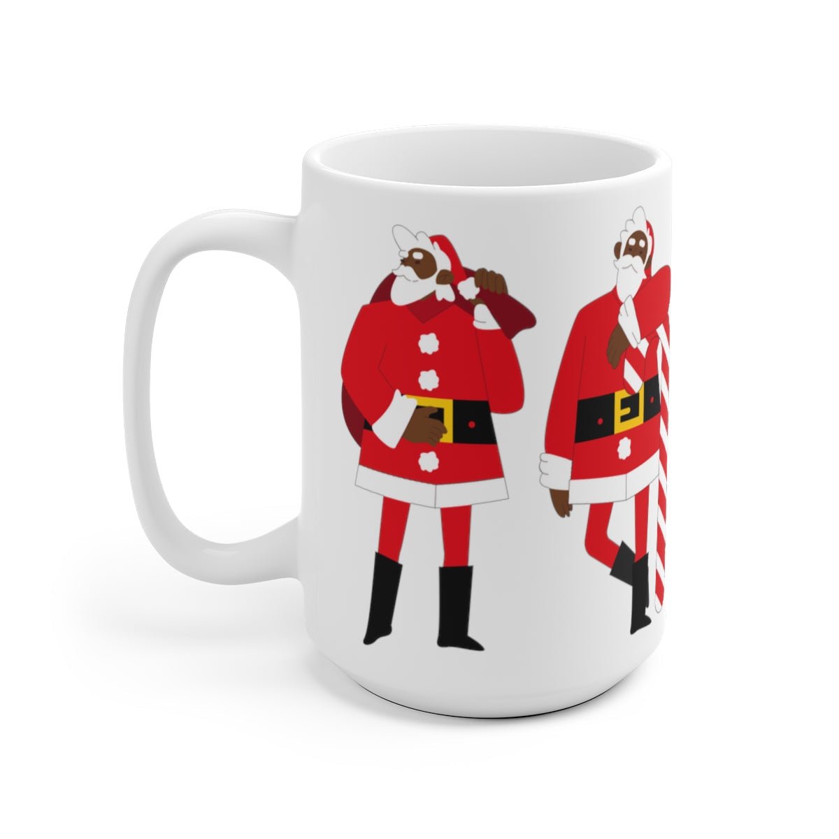 Black Santa Mug - The Trini Gee