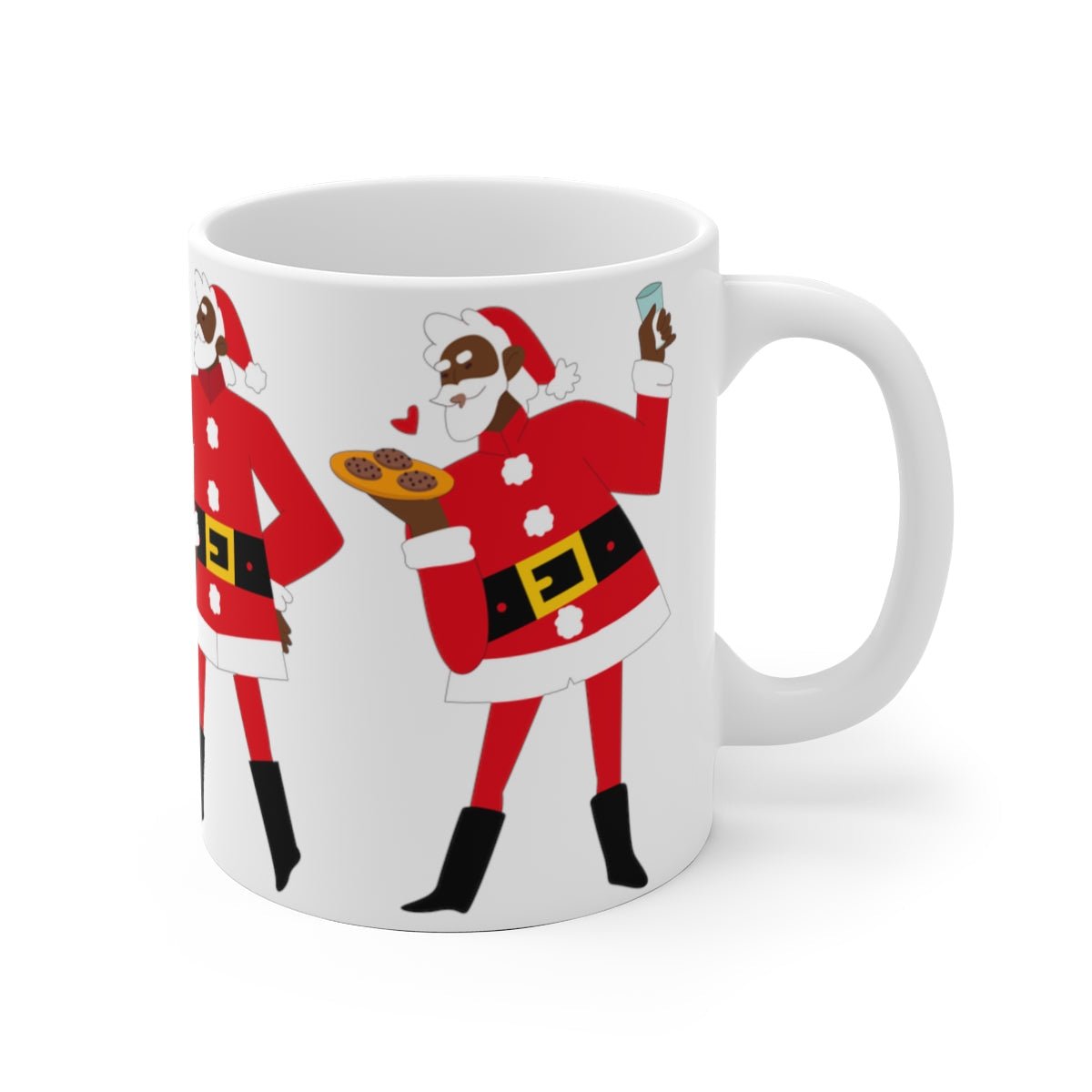 Black Santa Mug - The Trini Gee