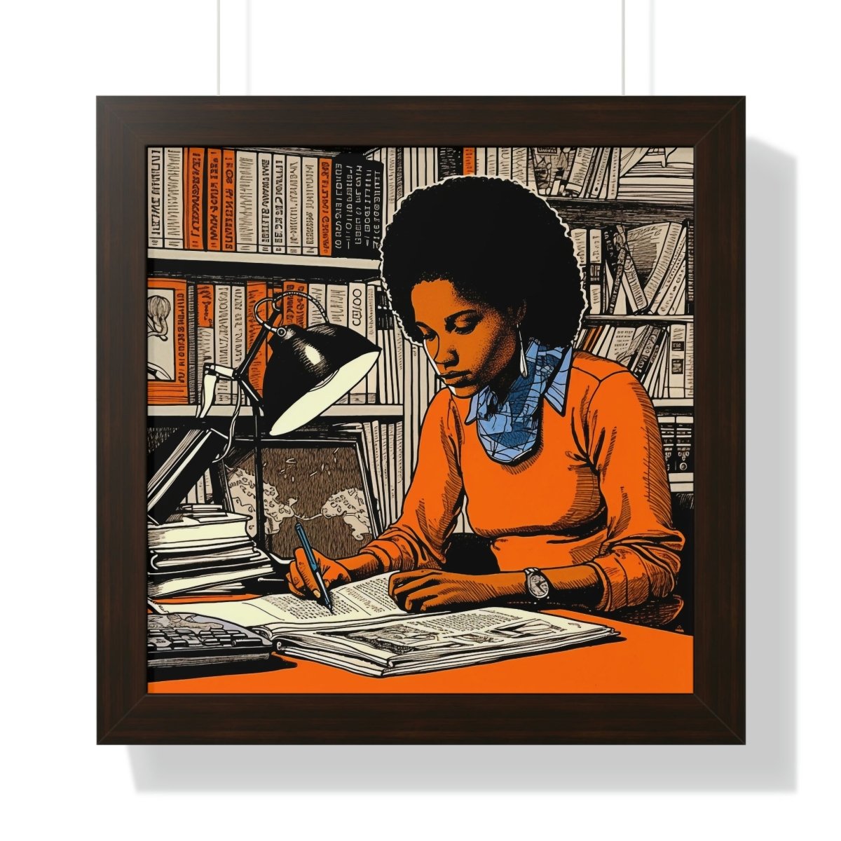Black Scholar Framed Art - The Trini Gee