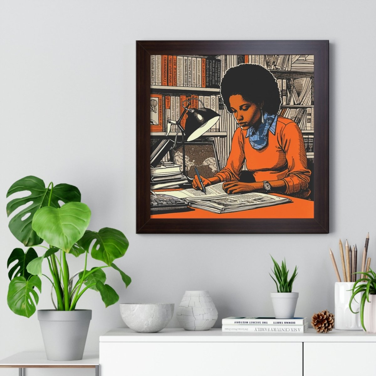 Black Scholar Framed Art - The Trini Gee