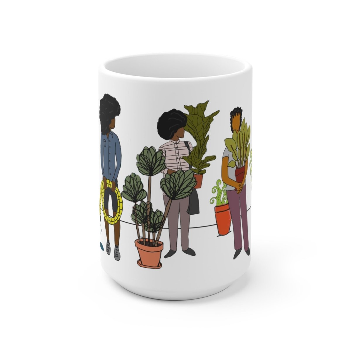 Black Women Garden Mug - The Trini Gee