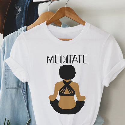 Black Women Meditate Shirt