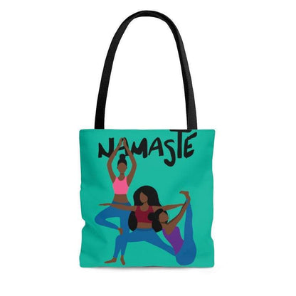 Black Women Namaste Yoga Tote Bag-The Trini Gee