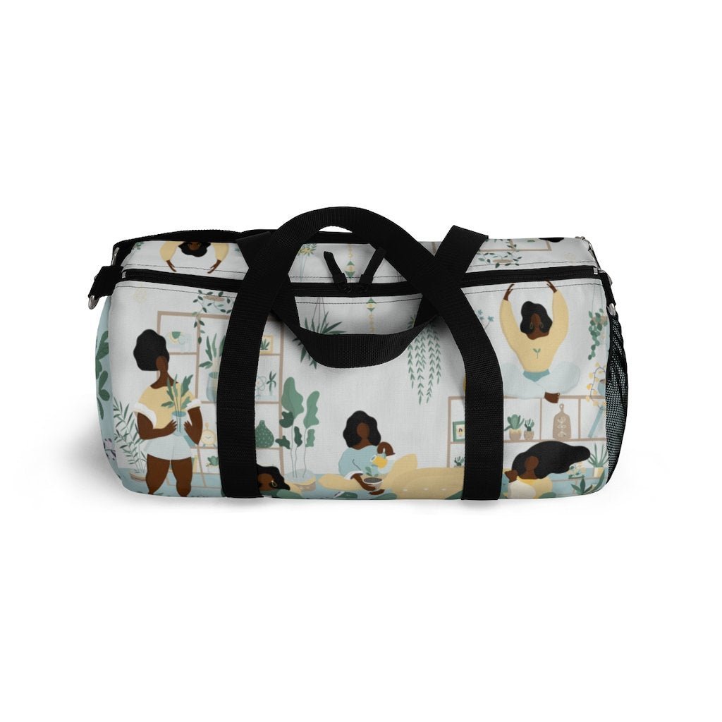 Black Women Plant Duffel Bag-The Trini Gee