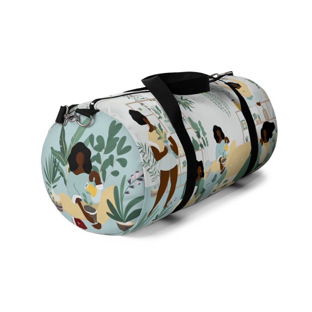 Black Women Plant Duffel Bag-The Trini Gee