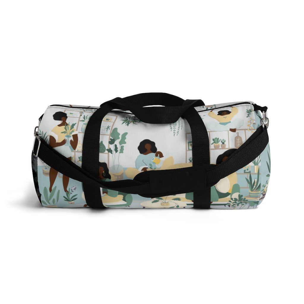 Black Women Plant Duffel Bag-The Trini Gee