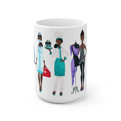 Black Women Work Mug
