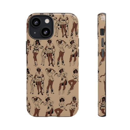 Brown Cowgirls Phone Case