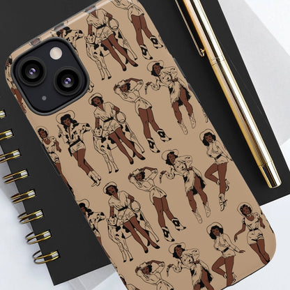 Brown Cowgirls Phone Case