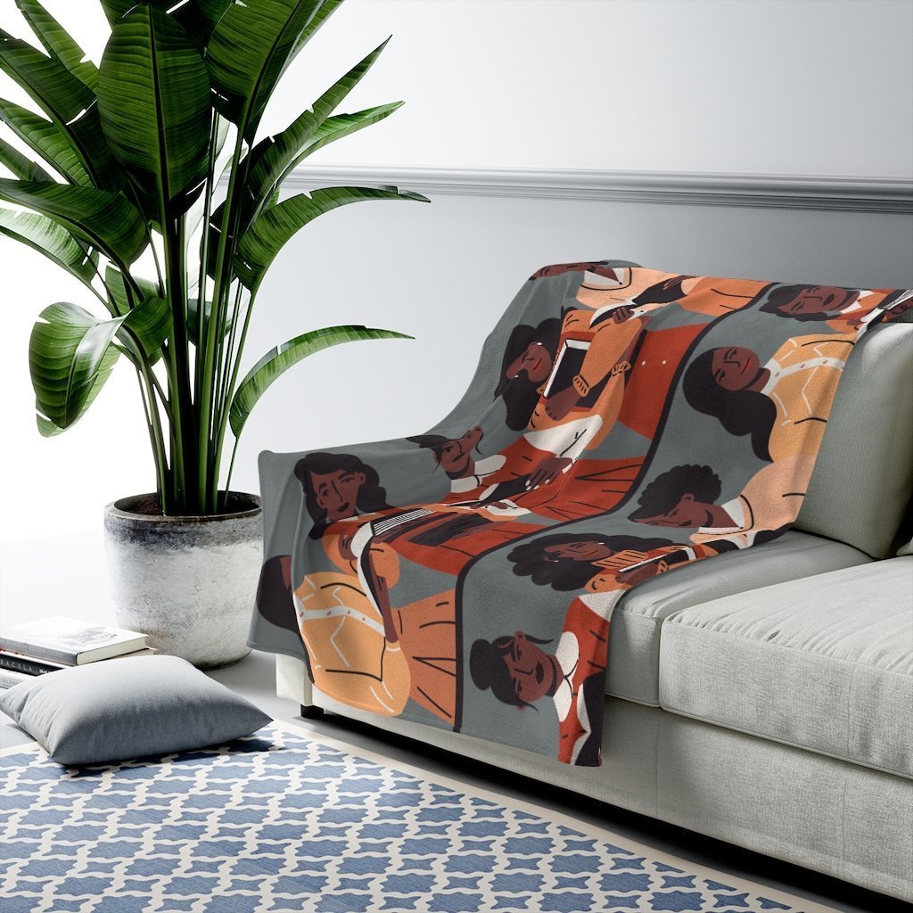 Brown Readers Blanket-The Trini Gee