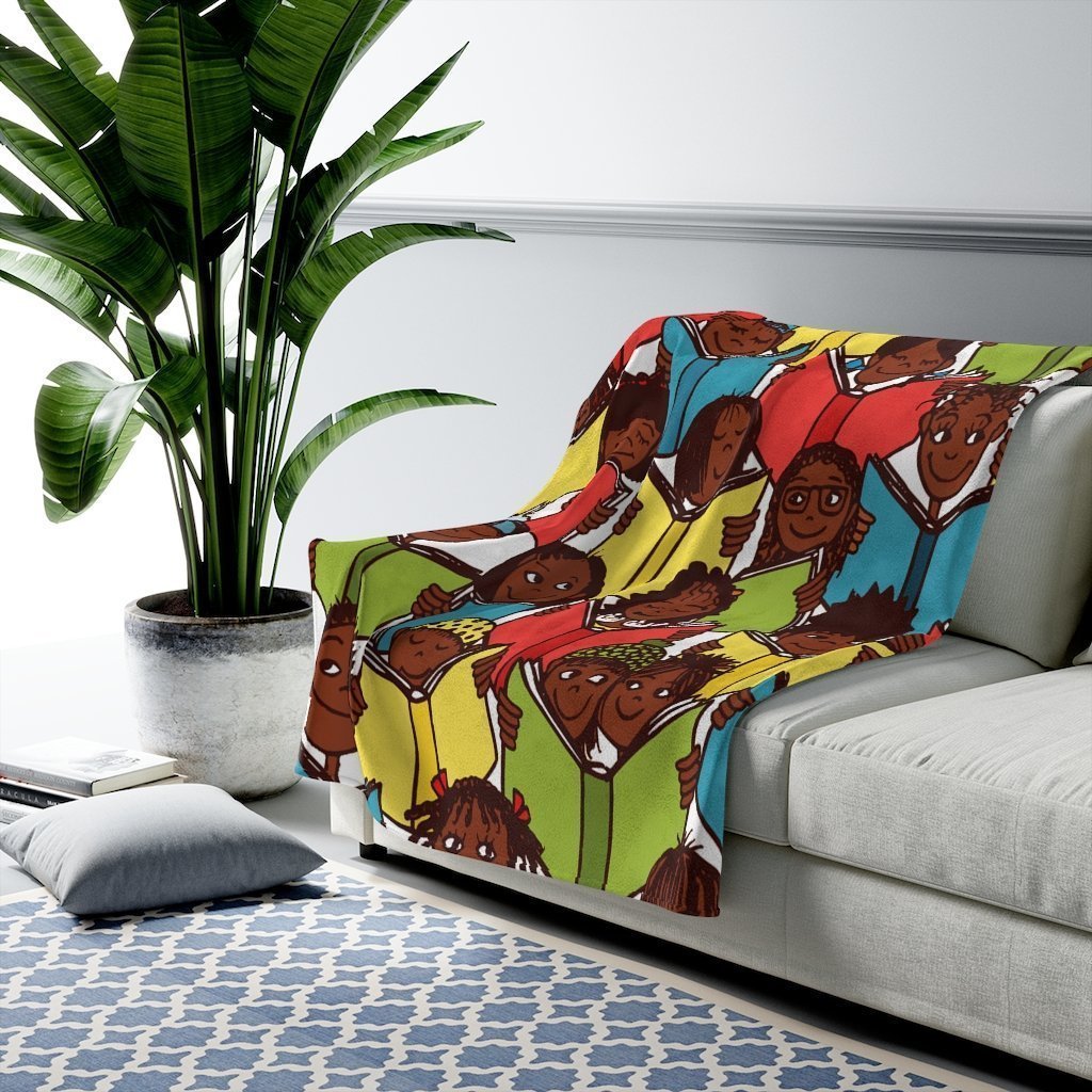 Brown Readers Blanket-The Trini Gee