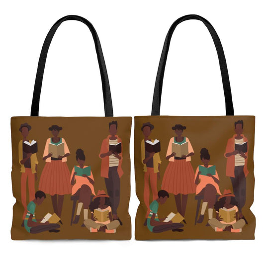 Brown Readers Tote Bag-The Trini Gee