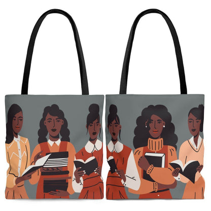 Brown Readers Tote Bag-The Trini Gee