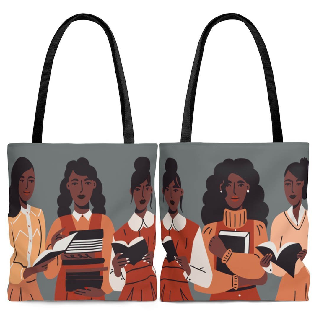 Brown Readers Tote Bag-The Trini Gee