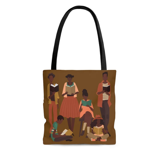 Brown Readers Tote Bag-The Trini Gee