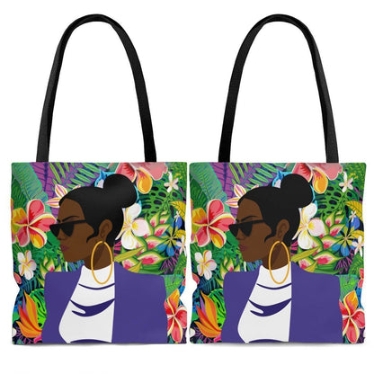 Bun Floral Tote Bag-The Trini Gee