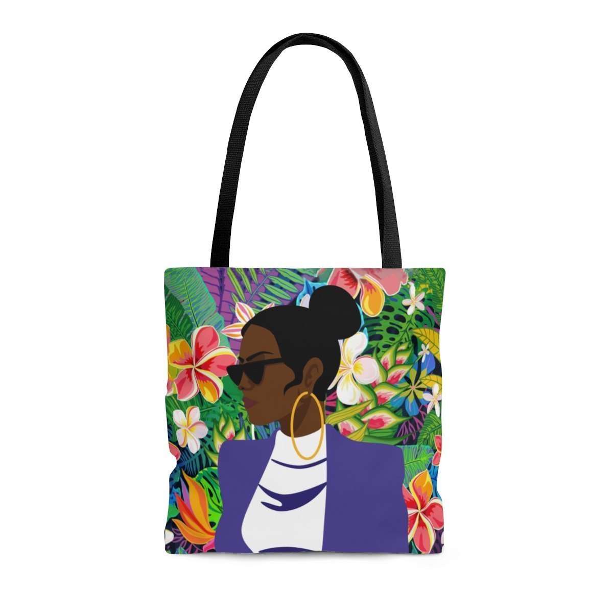 Bun Floral Tote Bag-The Trini Gee