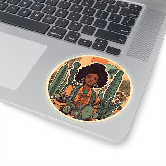 Cactus Girl Sticker