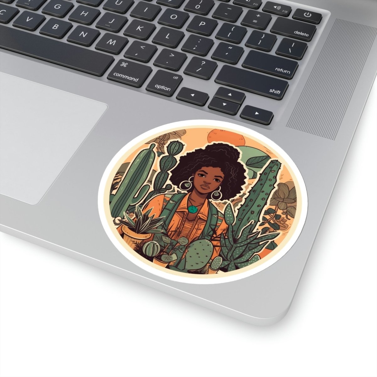 Cactus Girl Sticker