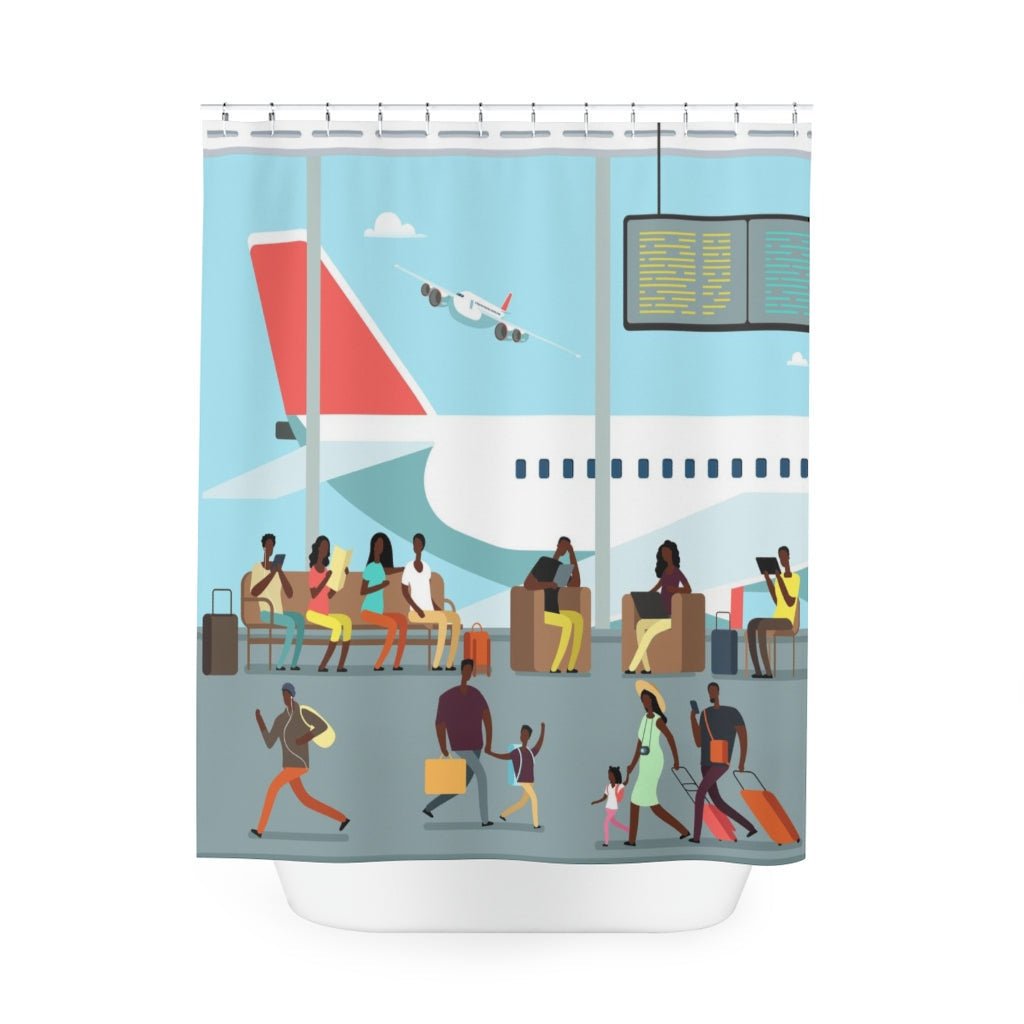 Catch Flights Shower Curtain - The Trini Gee