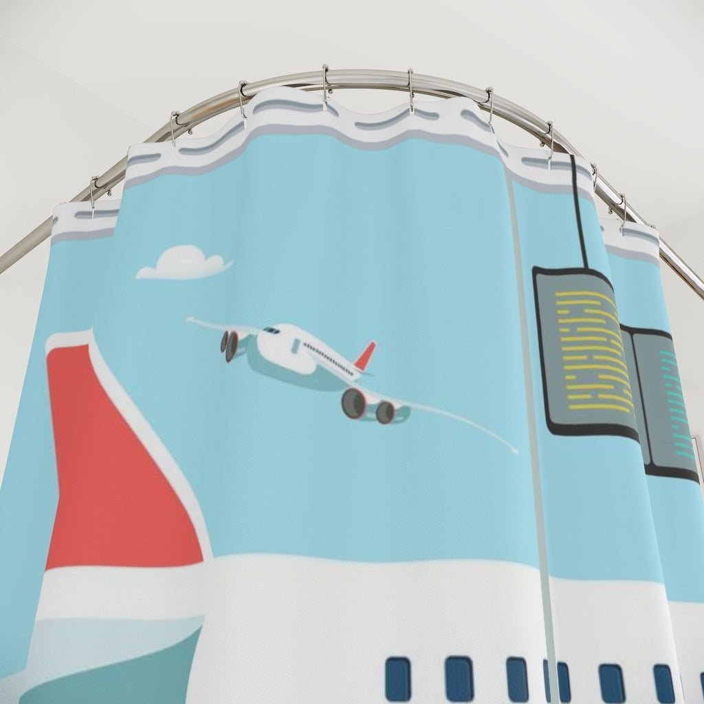Catch Flights Shower Curtain - The Trini Gee
