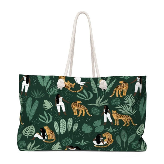 Cheetah Weekender Bag - The Trini Gee