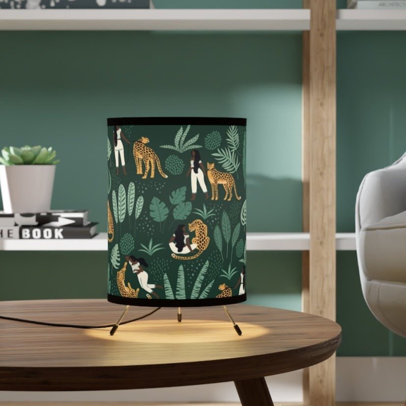 Cheetah Woman Lamp - The Trini Gee